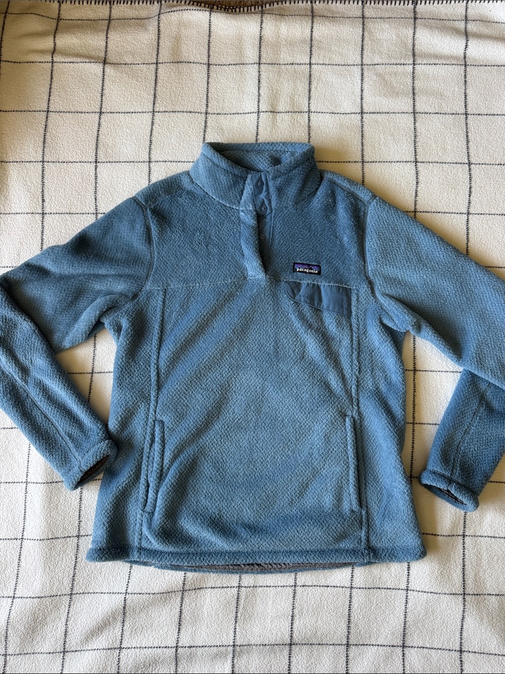 Patagonia women’s Blue Quarter‑Zip Fleece Pullover